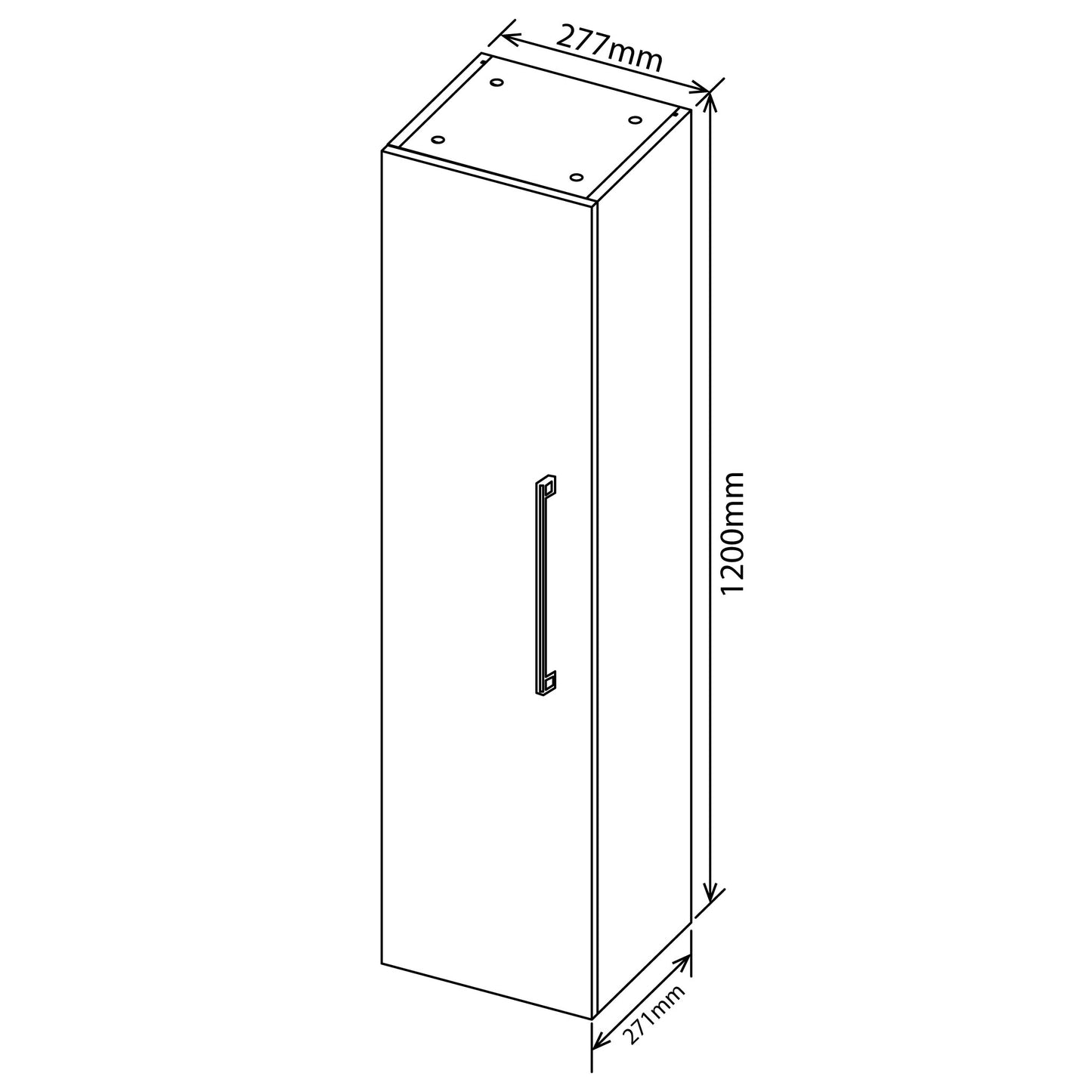 Valenti 2Tone Storage Column | Washed Shale