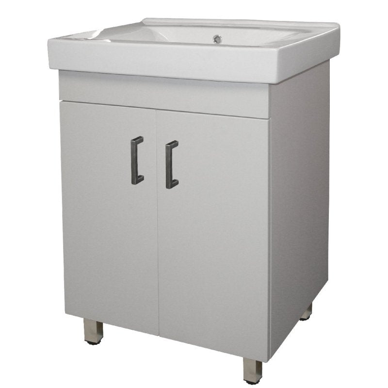 Denver Andrea Vanity Square 2 Door Cabinet 600 White