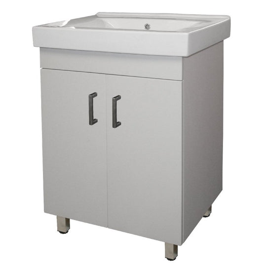 Denver Andrea Vanity Square 2 Door Cabinet 600 White