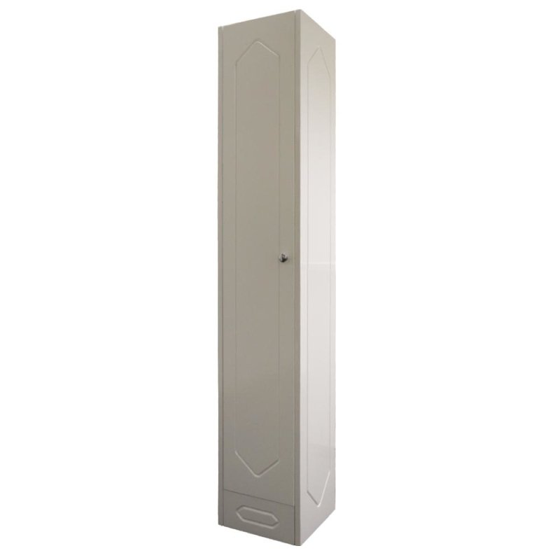 Denver Charm F/ Mount 1 Door 1800 Column Diamond Cabinet White