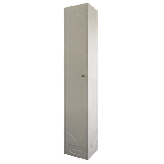 Denver Charm F/ Mount 1 Door 1800 Column Diamond Cabinet White