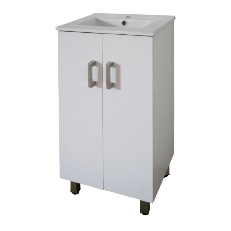 Denver Indy 500 Floor Vanity 2 Door Alpine White Diy