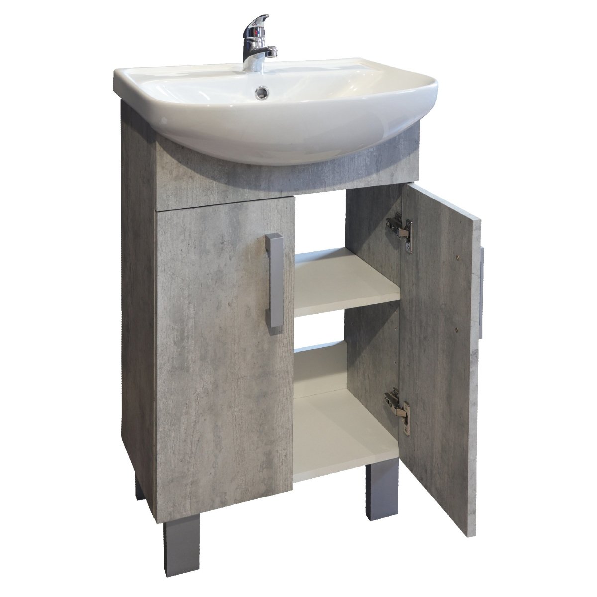 Valenti Bathroom Furniture | Estillo Bathroom Vanity Cabinet | Cement Grey Finish