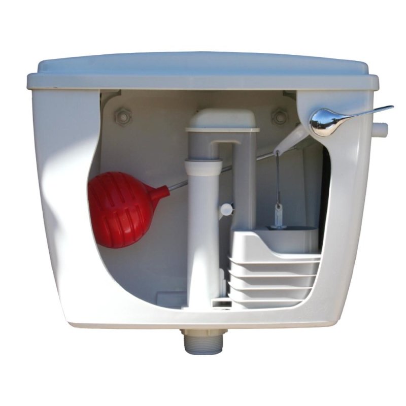 White Plastic Cistern Hydroflow Syphonic